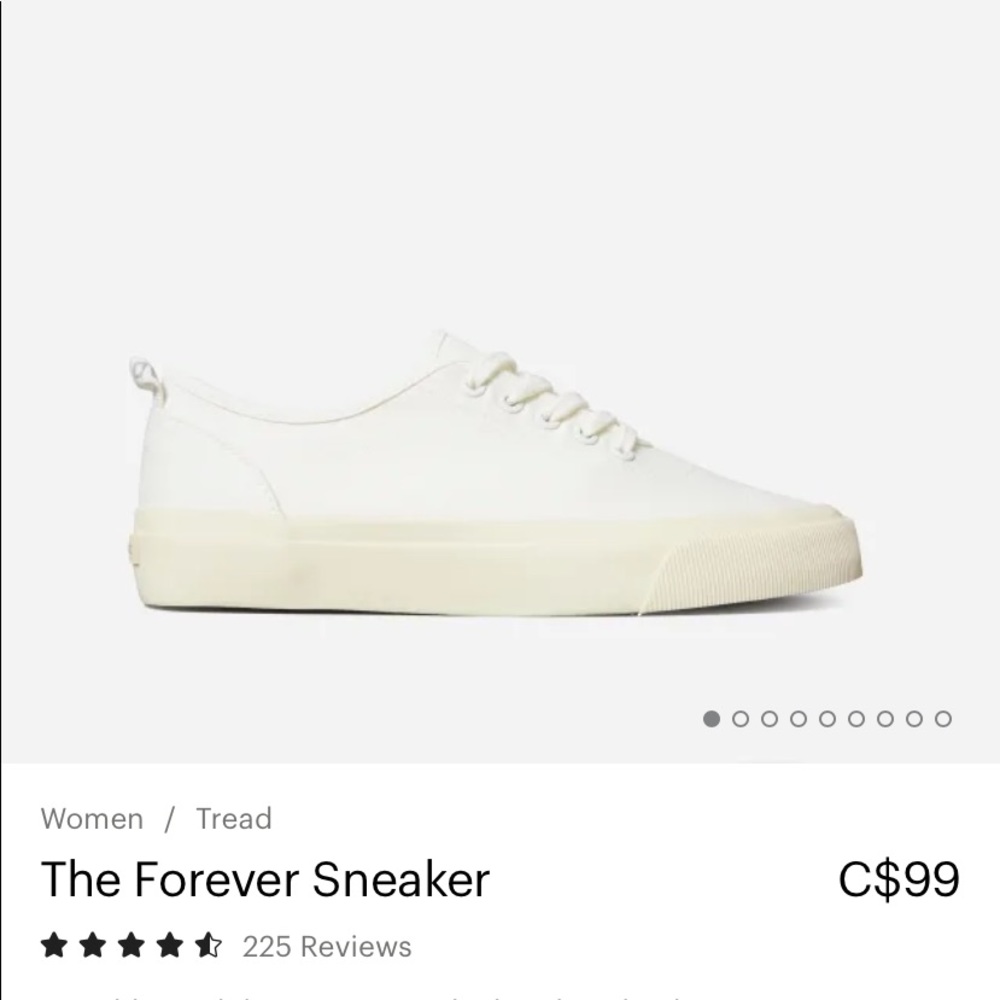 Everlane forever sneaker in white
